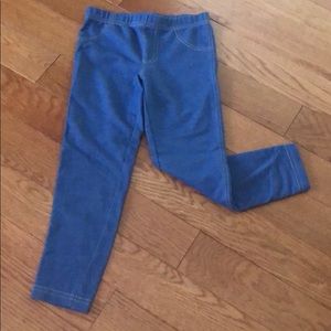 Carter’s, denim look girl leggings, size 5T